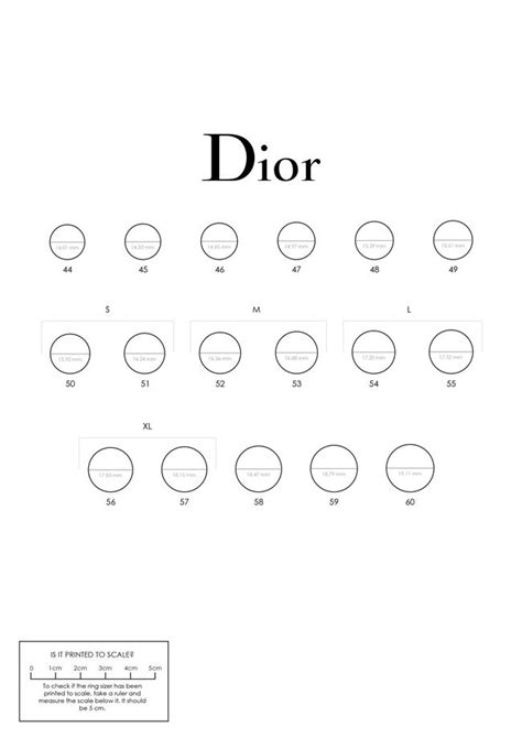 dior herren ring|dior ring size chart.